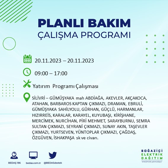 Foto - BEDAŞ tek tek açıkladı! O ilçeler saatlerce karanlıkta kalacak