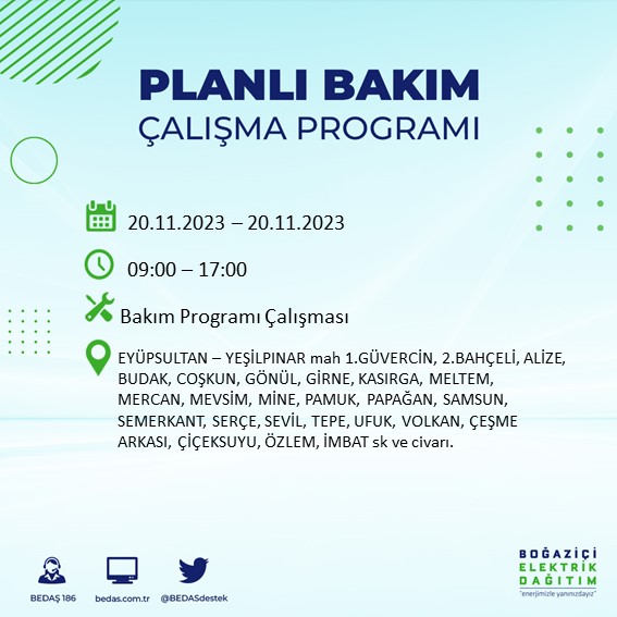 Foto - BEDAŞ tek tek açıkladı! O ilçeler saatlerce karanlıkta kalacak