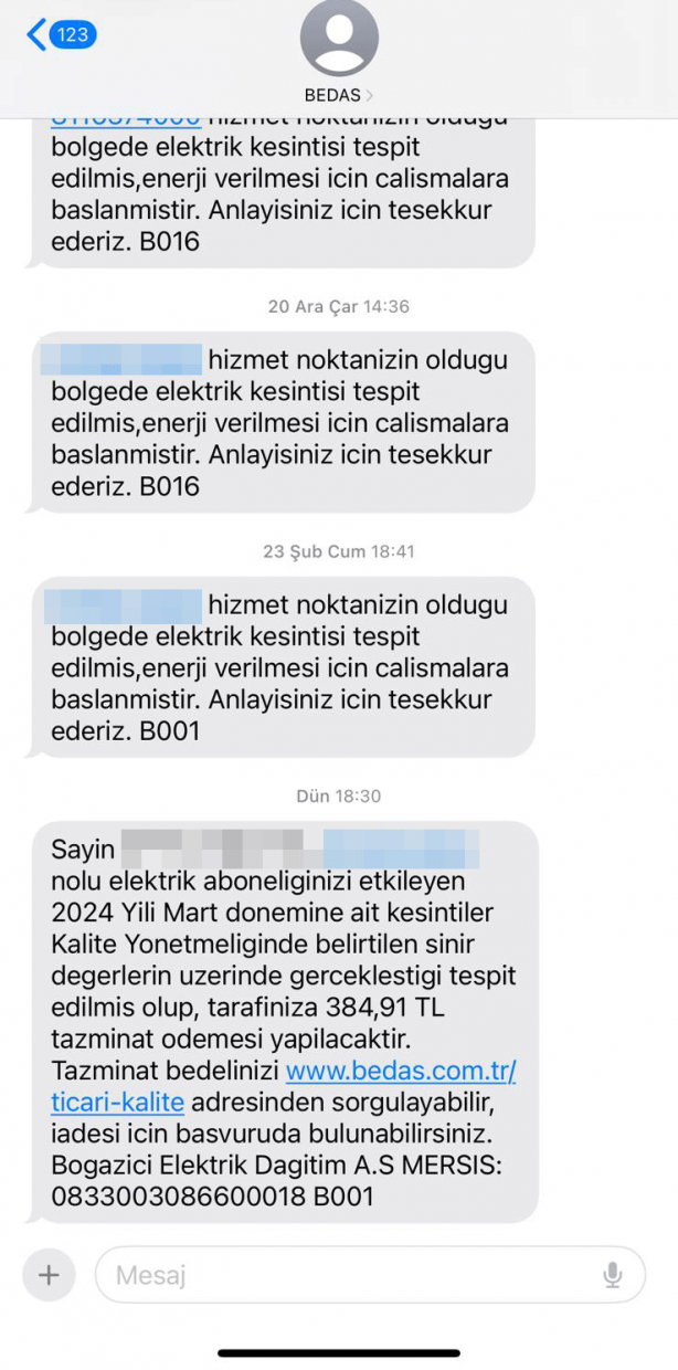 Foto - BEDAŞ'tan abonelere tazminat ödemesi! Mesajları kontrol edin