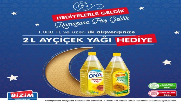 Foto - Bedava 2 litrelik ayçiçek yağı verecekler! Duyan o markete akın ediyor! Bu fırsatı sakın kaçırmayın