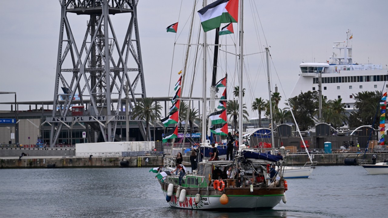 Beklenen gün geldi! Küresel Sumud Filosu Barselona'dan Gazze'ye doğru yola çıktı