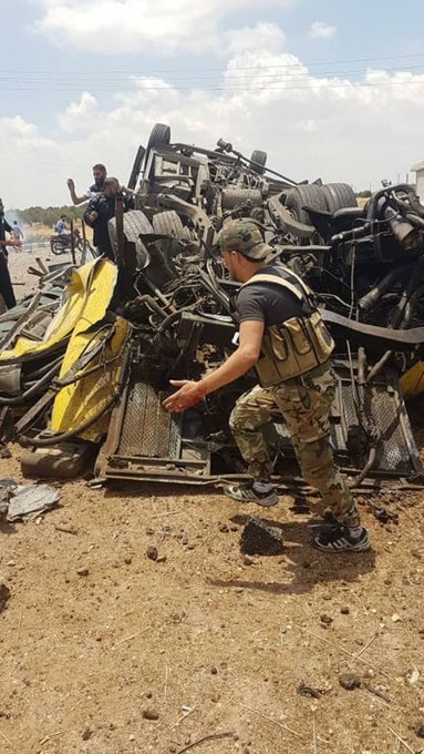 Foto - Beklenmedik saldırıyla ağır darbe: Esed rejimi milisleri bir anda havaya uçtu!