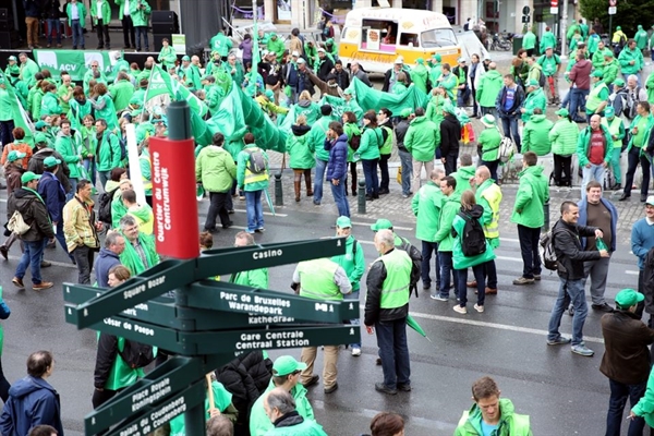 Foto - Belçika'da hükümet karşıtı gösteriler