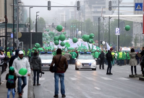Foto - Belçika'da hükümet karşıtı gösteriler
