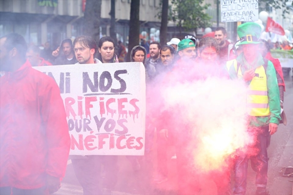 Foto - Belçika'da hükümet karşıtı gösteriler