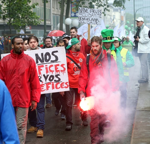 Foto - Belçika'da hükümet karşıtı gösteriler