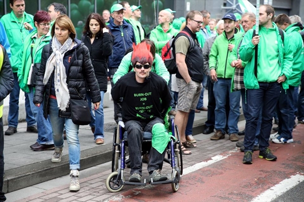 Foto - Belçika'da hükümet karşıtı gösteriler