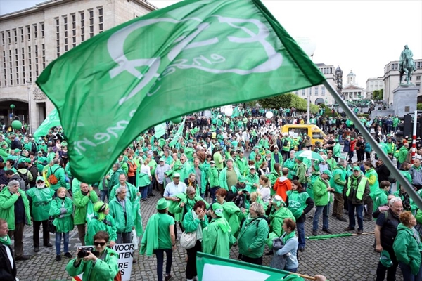 Foto - Belçika'da hükümet karşıtı gösteriler