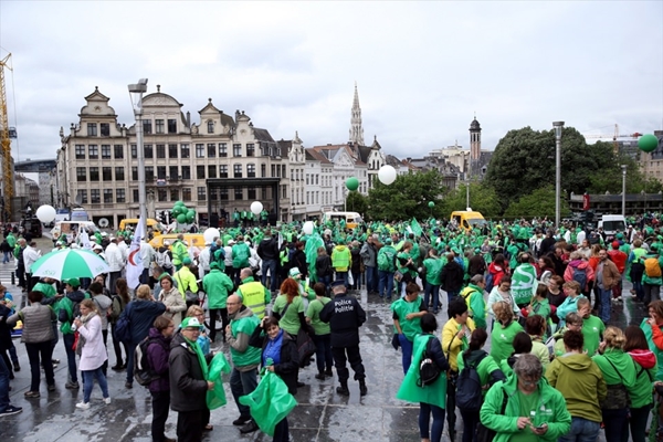 Foto - Belçika'da hükümet karşıtı gösteriler