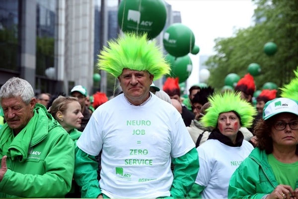 Foto - Belçika'da hükümet karşıtı gösteriler