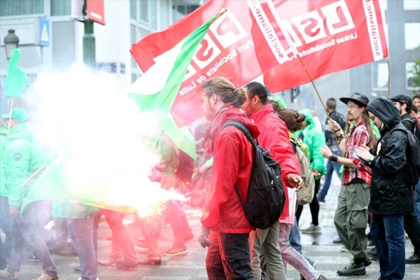 Foto - Belçika'da hükümet karşıtı gösteriler