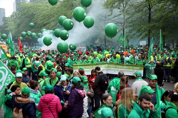 Foto - Belçika'da hükümet karşıtı gösteriler