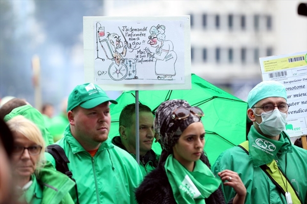 Foto - Belçika'da hükümet karşıtı gösteriler