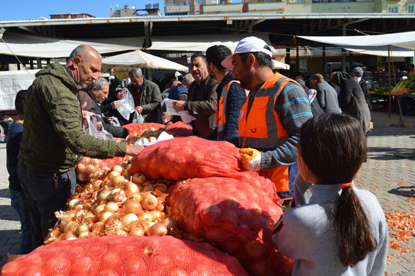 Foto - Belediye tarladan halka sebze satışı yaptı