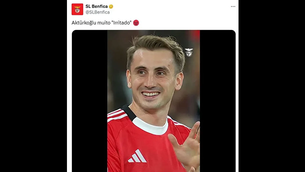 Foto - Benfica'nın Kerem Aktürkoğlu hakkındaki paylaşımına tepki yağdı! Kimse anlam veremedi