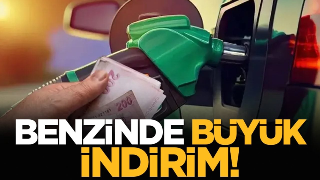 Benzinde büyük indirim!