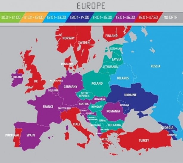 Foto - Benzinin fiyatı hangi ülkede ne kadar?