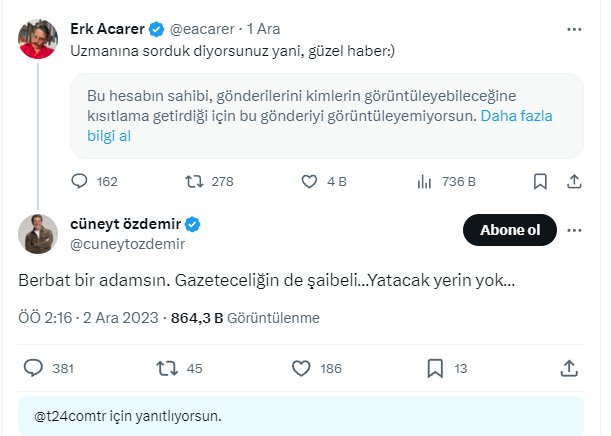 Foto - "Berbat bir adamsın, gazeteciliğin de şaibeli! Yatacak yerin yok! Hadi yallah Berlin barlarına… Kitkat canavarı seni…"
