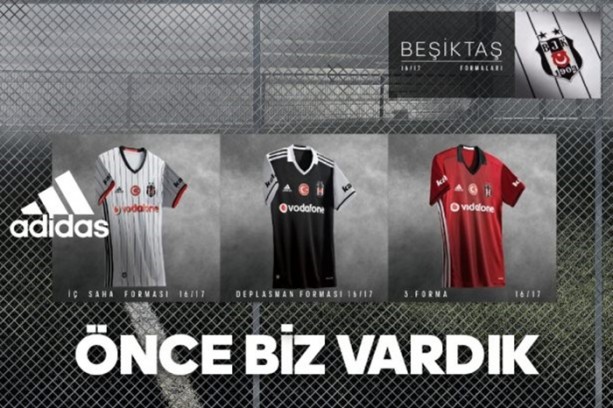 Beşiktaş'ın yeni sezon formaları