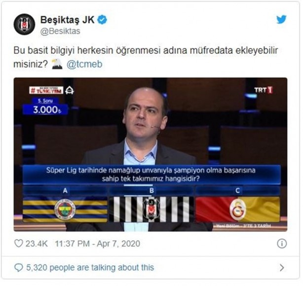 Foto - Beşiktaş'tan Fenerbahçe ve Galatasaray'a olay gönderme!