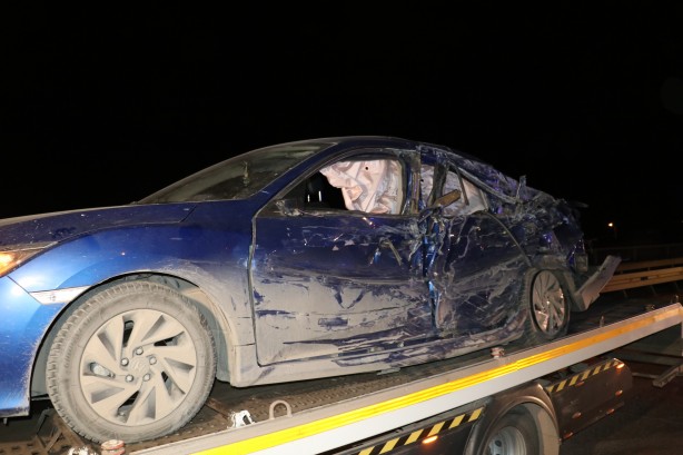 Foto - Beton mikseri köprüden düştü 3 kişi yaralandı