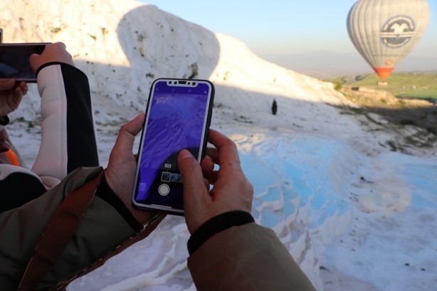 Foto - "Beyaz cennet" üzerinde güneşin doğuşunu izliyorlar