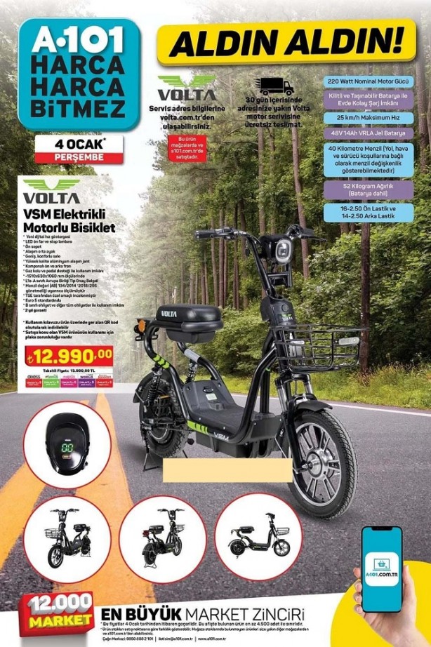 Foto - Beyaz eşyadan, televizyona yok yok... A101'de 4 Ocak'ta indirim fırtınası var