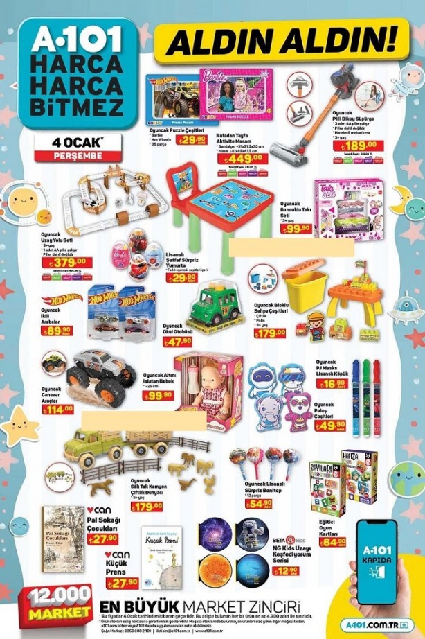 Foto - Beyaz eşyadan, televizyona yok yok... A101'de 4 Ocak'ta indirim fırtınası var