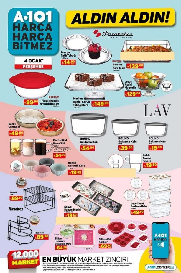 Foto - Beyaz eşyadan, televizyona yok yok... A101'de 4 Ocak'ta indirim fırtınası var