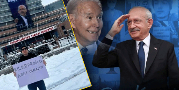 Beyaz saray önünde eylem var! Kılıçdaroğlu aday olmasın