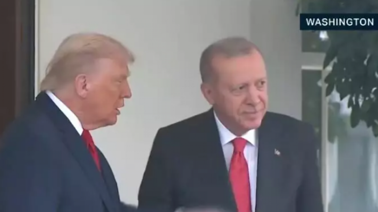 Foto - Beyaz Saray'da Başkan Erdoğan ve Trump görüşmesi! Tarihi kareler geldi