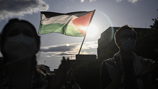 Beyaz Saray'ın önünde büyük protesto! İsrail ile ABD yönetimine bayrak açtılar