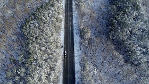 Foto - Beyaza bürünen Istranca ormanları havadan görüntülendi