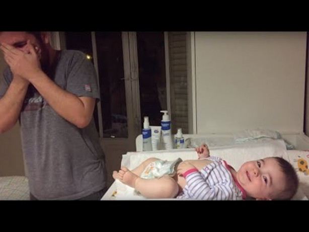 Foto - Bez değiştiren babaların birbirinden komik halleri