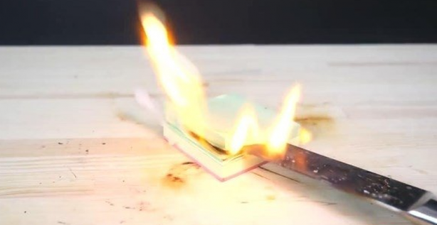 Foto - Bıçağı 1000 derece ısıtan adam ilginç deneylere imza attı