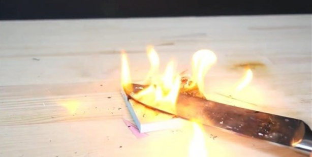Foto - Bıçağı 1000 derece ısıtan adam ilginç deneylere imza attı