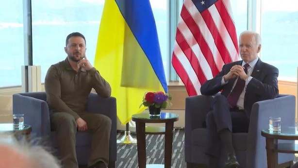 Foto - Biden ve Zelenski G7’de bir araya geldi