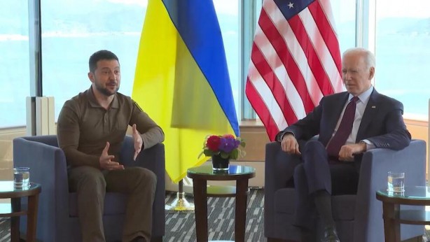 Foto - Biden ve Zelenski G7’de bir araya geldi