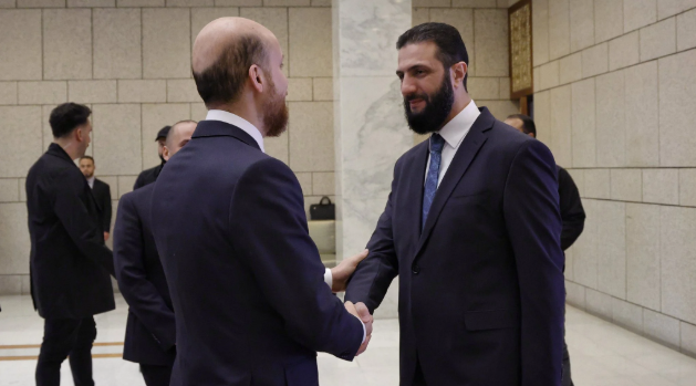 Foto - Bilal Erdoğan, Suriye'de Emevi camisinde namaz kıldı! Ahmet El-Şara ile görüştü