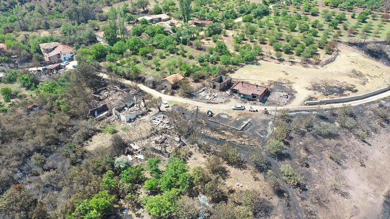 Foto - Bilecik’te orman yangını faciaya dönüştü! Yanan alanlar havadan böyle görüntülendi