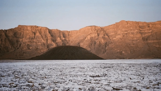 Foto - Bilim adamları çukurun içerisine gizlenmiş bir şekilde onun yüzünü fark etti! Meğerse bizleri izliyormuş