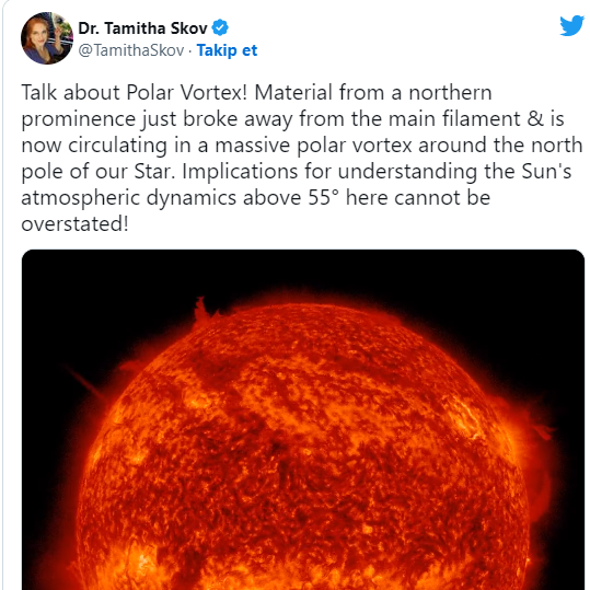 Foto - Endişelendiren olay: Güneşten dev bir parça koptu