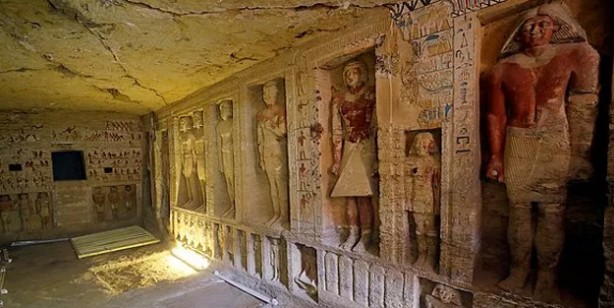 Foto - Bilinen en eski, Mısır'dan kraliyet ailesine ait: Sakkara’da Amun Tapınağı yöneticisinin mezarı bulundu