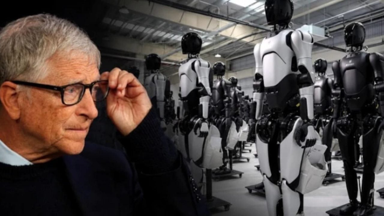 Bill Gates'ten dikkat çeken uyarı: Robotlar işçilerin yerini alabilir! İnşaat işçileri de risk altında