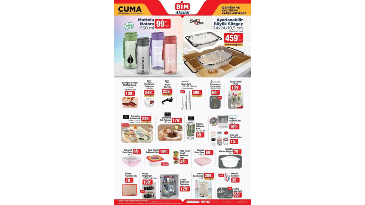 Foto - BİM 1 Ağustos 2025 indirimleri açıklandı! Klima ve onlarca üründe büyük fırsat