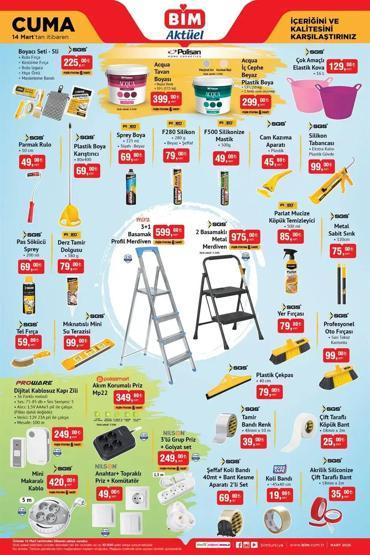 Foto - BİM 14 Mart kataloğu yayınlandı? İndirimdeki ürünler şaşırtıyor!