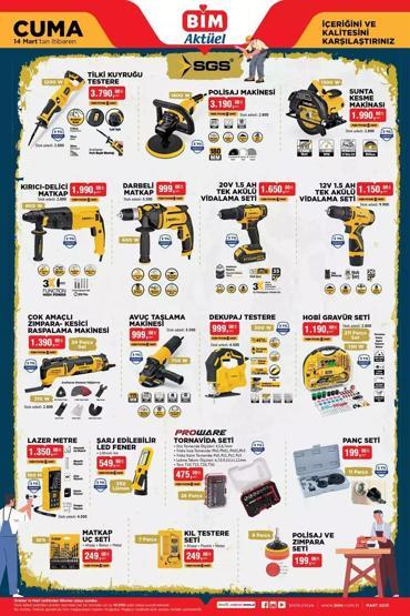 Foto - BİM 14 Mart kataloğu yayınlandı? İndirimdeki ürünler şaşırtıyor!