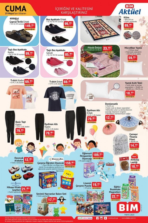 Foto - BİM 19 Mayıs'tan itibaren geçerli aktüel indirimli ürünler kataloğu çıktı