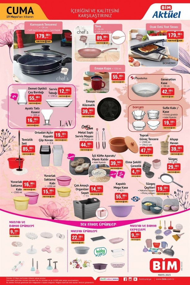 Foto - BİM 19 Mayıs'tan itibaren geçerli aktüel indirimli ürünler kataloğu çıktı