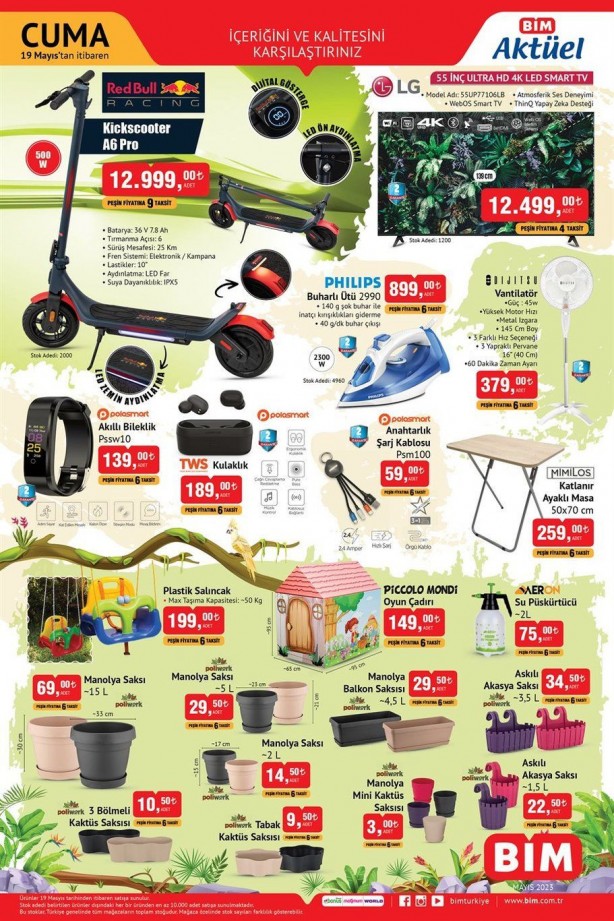 Foto - BİM 19 Mayıs'tan itibaren geçerli aktüel indirimli ürünler kataloğu çıktı